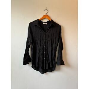 Jon & Anna Contemporary Lightweight Black Button-up